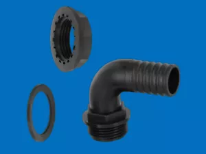 IBC PP tank bushing barrel bushing with angle hose nozzle 12-50 mm - Picture 1 of 1