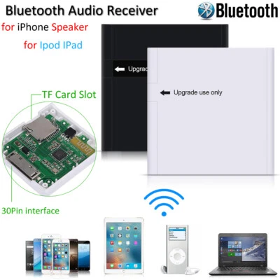 30Pin Music Audio Receiver Bluetooth A2DP Stereo Adapter For SoundDock Speaker - Image 1 of 4
