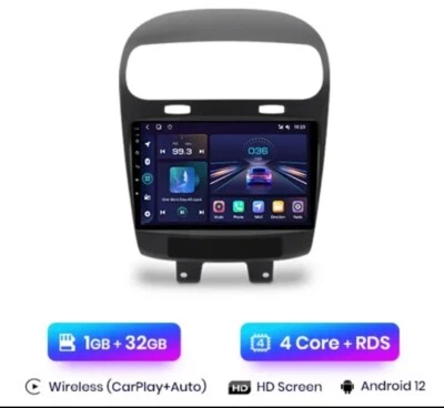 RADIO 2 DIN 9" PARA FIAT FREEMONT ANDROID 12 1/32GB BLUETOOTH USB GPS CARPLAY - Imagen 1 de 4