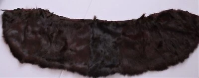 100% GENUINE RABBIT FUR BROWN COLLAR - Image 1 of 4