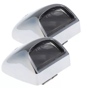 OEM Replacement Rear Chrome License Plate LAMP for Chevrolet Cadillac GMC - Foto 1 di 10