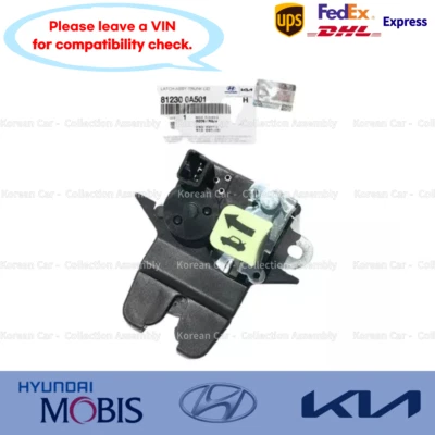 812300A501 Pestillo de bloqueo de tapa de maletero trasero genuino para Hyundai Genesis cupé 2008-2016 Foto 1 de 2