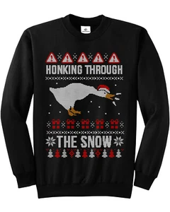 Sudadera unisex Honking Through The Snow Goose Fea de Navidad - Imagen 1 de 8