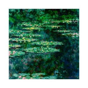 Claude Monet, Waterlilies, 1904, Semi-Metallic Gloss, 20" x 20" - Picture 1 of 10