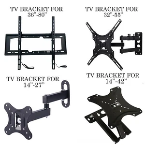TV Wall Bracket Stand for 32 37 40 42 43 50 55 58 65 70 75 77 Inch Monitor LCD - Picture 1 of 42