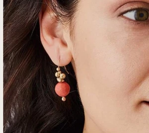 Julie Cohn Earrings ORE PERSIMMON BRONZE CLAY EARRING × Originally $275 - Picture 1 of 11