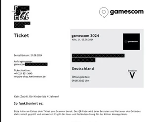 Gamescom 2024 Evening Ticket 24.08 - Bild 1 von 1