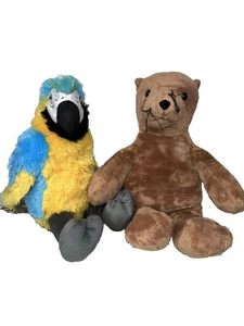 Peluche Build A Bear St Louis Zoo guacamayo loro y foca león - Imagen 1 de 6