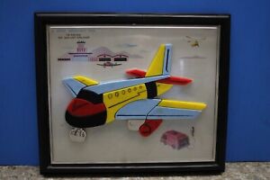 1962 Child Guidance Toy Jet Airliner no. 924 Puzzle 3D Airplane  COMPLETE