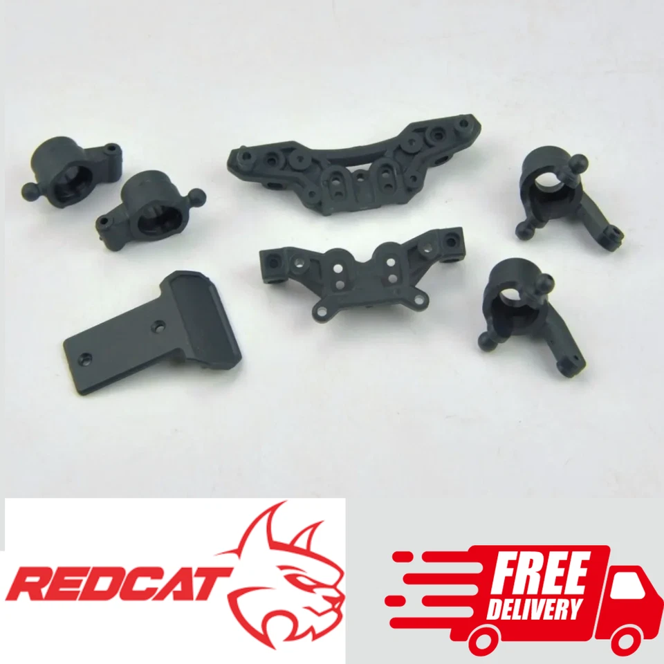 Redcat Racing 12605RT Steering Hubs Shock Towers KT12 RC Car Buggy Parts - Image 1 of 1