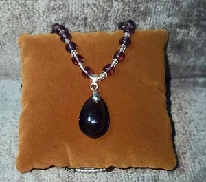 Natural amethyst crystal necklace Pendant February birth stone Healing Stunning - Picture 1 of 5
