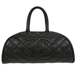 Chanel Black Calfskin Bowling Bag 37 165203 - Picture 1 of 11