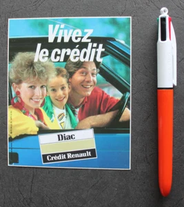 Autocollant / Sticker - Vivez le crédit - RENAULT - Diac - Picture 1 of 2