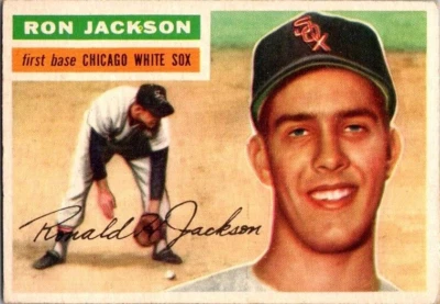 1956 Topps - #186 Ron Jackson.  Chicago White Sox - Image 1 of 2