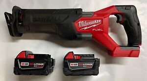 Milwaukee 2821-20 Fuel M18 volt  Sawzall Reciprocating Saw W 2- Batteries New