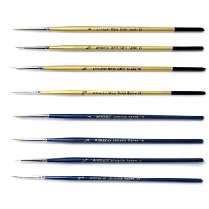 Artmaster Fine Detail Miniature Model Hobby Paint Brush Set of 8 - Picture 1 of 1