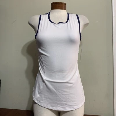 Sofibella Tennis pickleball tank Womens Small White red Blue Style 2176 NEW NWT Foto 1 de 4