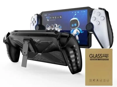 Case with Stand and Screen protector for PS5 Playstation Portal Remote Player