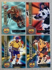 4x 1994-95 Signature Rookies Hockey Auto /7750 #FF8, 41, 46 & 6 - 3 Autos, 1 FF - Picture 1 of 2