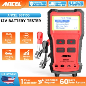 Ancel BST100 12V Battery Tester Analyzer Cranking Charging Car Diagnostic Tool - Picture 1 of 13