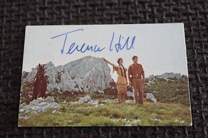 TERENCE HILL signed Autogramm auf "WINNETOU" Sammelbild MARIO GIROTTI InPerson - Picture 1 of 1