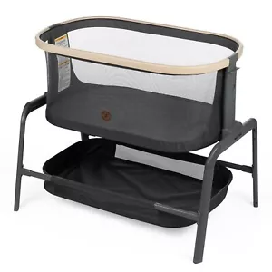 Portable Baby Bassinet Bedside Sleeper Adjustable Crib with Mesh & Storage - Picture 1 of 1