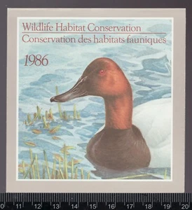 1986 #FWH2 Canada Federal Wildlife Habitat Conservation stamp MNH Cv$20 - Picture 1 of 1