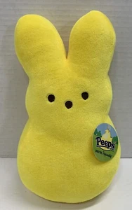 Yellow Peeps Plush Bunny Rabbit Just Born Stuffed Animal Soft Easter 9 Inch - Picture 1 of 3