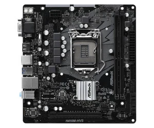 ASRock H410M-HVS Motherboard Intel H410 LGA1200 DDR4 Micro ATX HDMI D-Sub - Bild 1 von 4