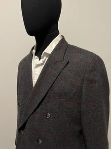 Very Rare Hackett Dark Horse & Hound Check Double Breasted Jacket BNWT RRP £700 - Picture 1 of 11