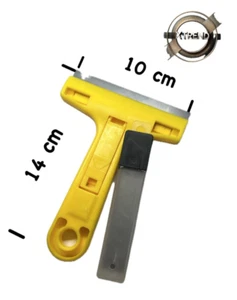 Glasschaber + 4 ERSATZKLINGEN Schaber Kochfeldschaber Reinigungsschaber Kratzer - Bild 1 von 6