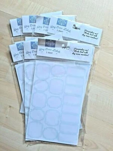 Bordered Craft Office Dry Erase Labels Stickers 18 Ct Sheet, Lot Of 7 126 Labels - Picture 1 of 2