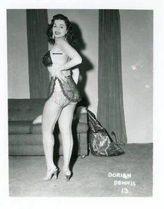 Vintage Risque Pinup Photo Dorian Dennis 13 Irving Klaw 4X5 - Picture 1 of 1