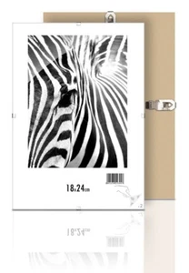 Rahmenloser Bilderrahmen, Bildträger mit Clip, Rahmen Kunstglas Plexi 18x24 cm - Bild 1 von 7