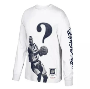 Mitchell Ness Georgetown University Iverson "The Answer" WEISSES LANGARMSHIRT - Bild 1 von 6