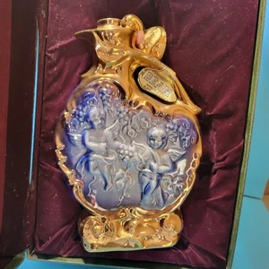 James B. Beam 1974 Liquor Bottle (Empty), Blue and Gold, Cherubs, With Box - Picture 1 of 3