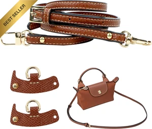 Bag Shoulder Strap, Replaceable Leather Strap for Longchamp Mini Le - Picture 1 of 12