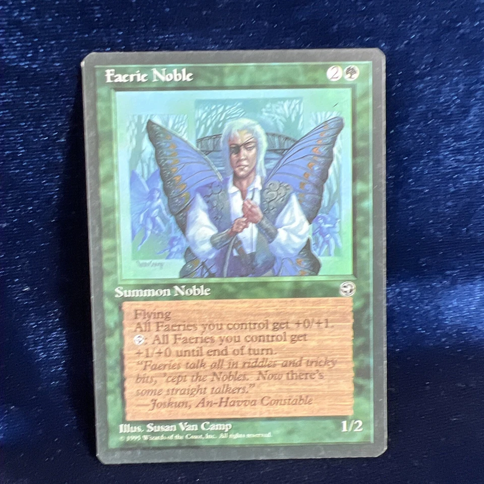 Faerie Noble 1995 Rare Homelands Magic The Gathering Card RESERVED LIST - Image 1 of 4