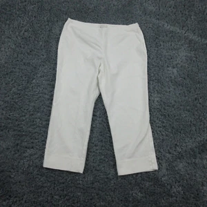 Chicos Hose Damen 2 weiß Basic seitlicher Reißverschluss Capri 33x21,5* - Bild 1 von 16
