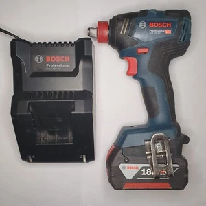 Bosch GDX18V-200N Brushless Impact Driver & 1/2" Wrench 5Ah Battery Charger Case - Picture 1 of 19