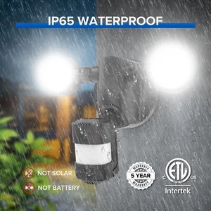 25W 3000lm LED Security Lights PIR Motion Sensor Lights Outdoor Floodlights USED - Picture 1 of 10