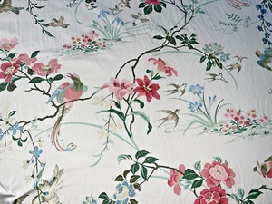 Tissu ancien coton satiné Jonelle " Imari " larg 120 cm x H 220 cm C709 - Imagen 1 de 10
