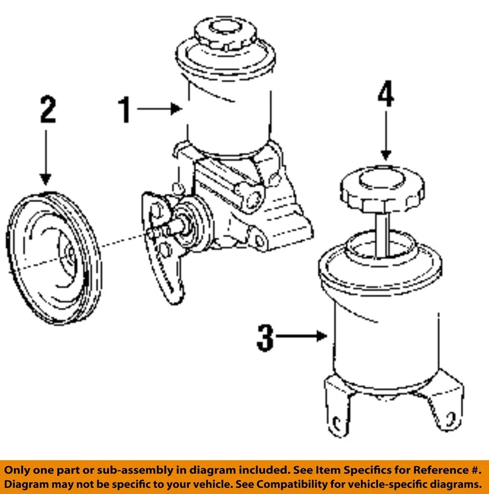 Bomba de dirección asistida usada se adapta a: Toyota 1993 4 corredores 4x4 6 cilindros grado A Foto 1 de 2