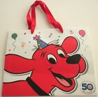 New Promotional 50 Anniversary Clifford Book Bag Heavy Stock Red Ribbon Handles