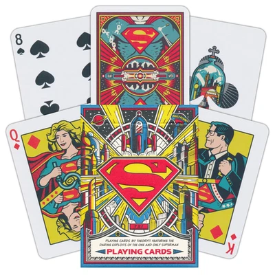 Superman Carte Da Gioco Deck Premium Età D'Oro Dei Fumetti Teoria 11 USpcc - Immagine 1 di 4