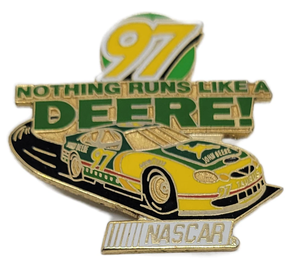 NASCAR Chad Little #97 John Deere Nothing Runs Like A Deere Collector Pin - Image 1 of 2