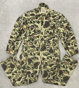 Vtg Walls Coveralls Mens L Tall Blizzard Pruf Advantage Camo Quilted Insulated - Picture 1 of 17