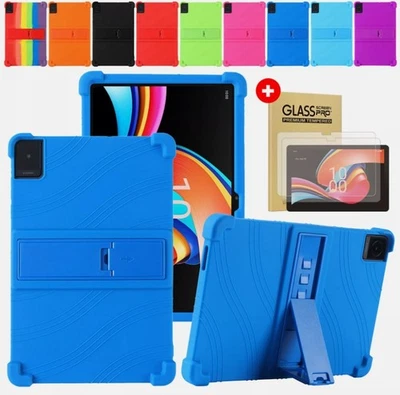 For TCL Tab 10L Gen3 10.1" Silicone Shockproof Stand Case & Screen Protector NEW - Image 1 of 4