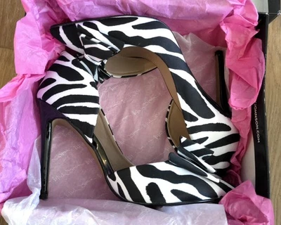 Betsey Johnson Prince-p Zebra Pumps Womens 8.5 IOB EUC Very Lightly Used - Image 1 of 4
