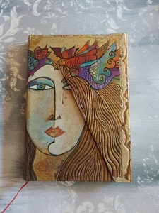 Vintage 1999 Laurel Burch Self Portrait Metallic Blank Book Small Lined Journal - Bild 1 von 9